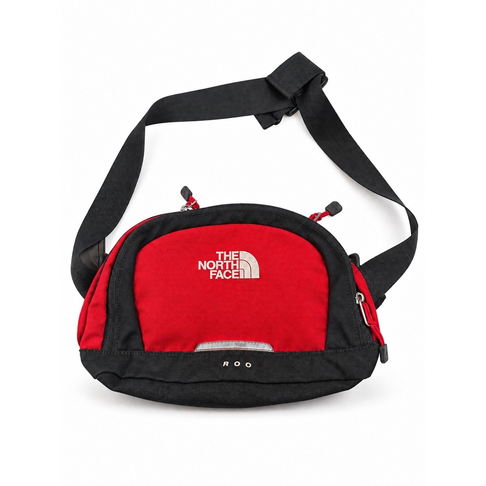 The North Face Roo II Lumbar Pack Red Black Hiking Trail Fanny Waist Bag Unisex